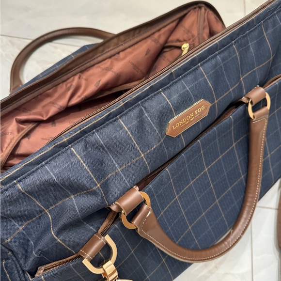 London Fog Other - London Fog Kensington 20” Carry on Travel Bag with Shoulder Strap Plaid Print